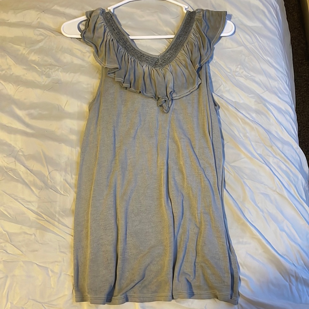 Grey, nice tank top.